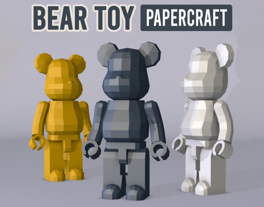 oso bear toy papercraft manualidad en papel