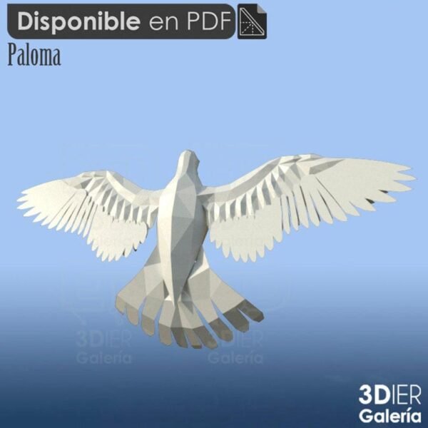 Espíritu Santo Papercraft Paloma - Plantillas PDF