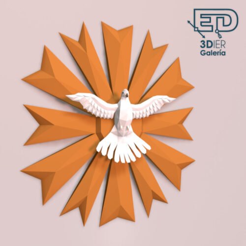 Espíritu Santo Papercraft Paloma - Plantillas PDF