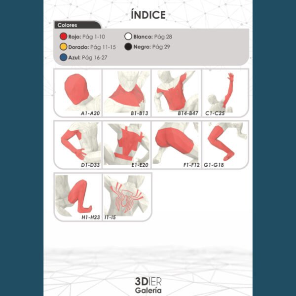 Spiderman Ironspiderman Papercraft - Plantillas PDF, SVG y DXF
