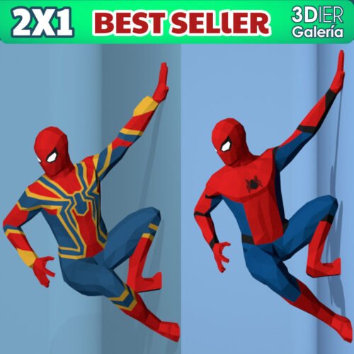 Spiderman Ironspiderman Papercraft - Plantillas PDF, SVG y DXF