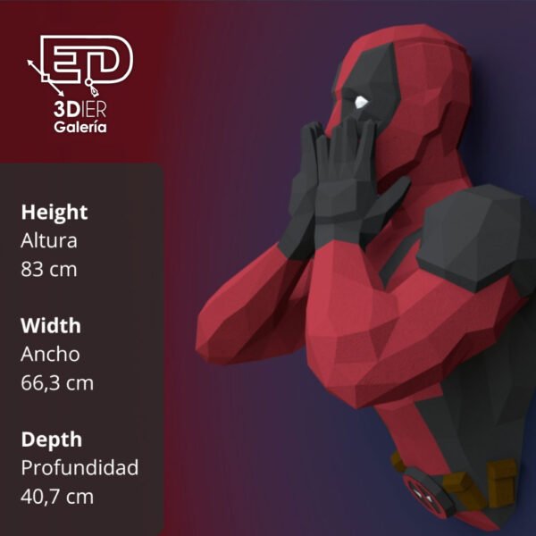 Deadpool Papercraft - Plantillas PDF, SVG y DXF
