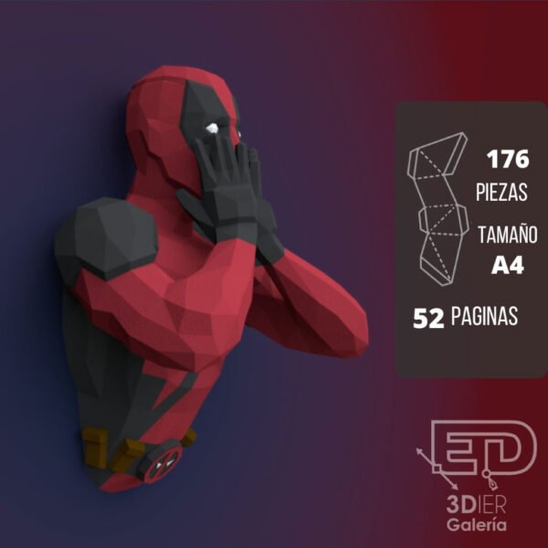 Deadpool Papercraft - Plantillas PDF, SVG y DXF