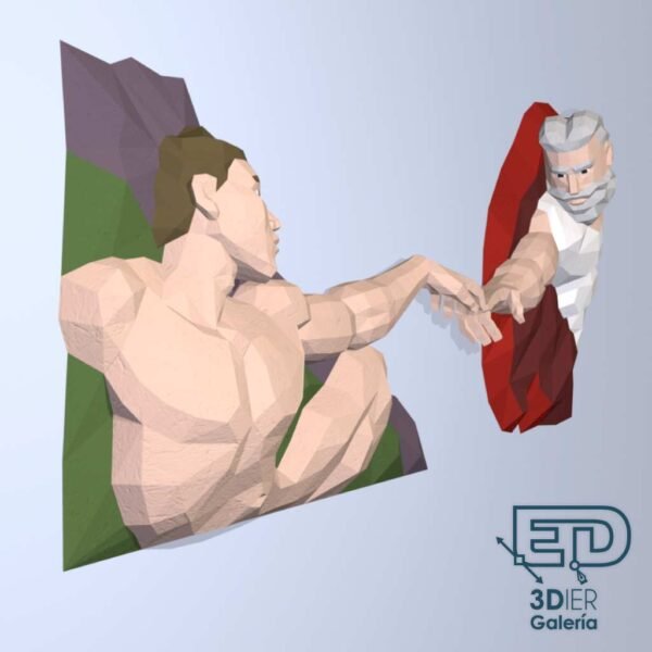 Creación de Adán Papercraft - Plantillas PDF
