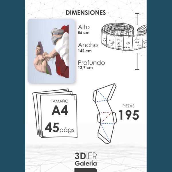 Creación de Adán Papercraft - Plantillas PDF