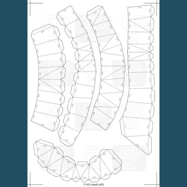 Creación de Adán Papercraft - Plantillas PDF