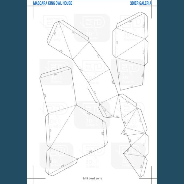King Owl House Máscara Papercraft - Plantillas PDF