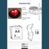 Caja Corazón San Valetín Papercraft - Plantillas PDF