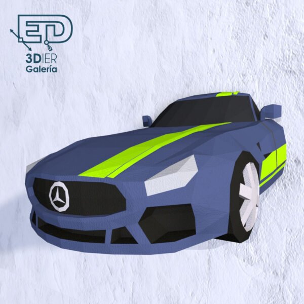 Mercedes Benz AMG GTR Papercraft - Plantillas PDF