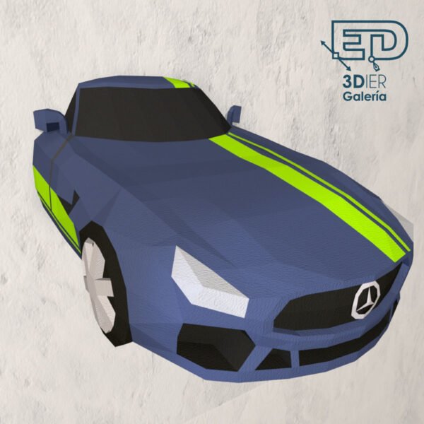 Mercedes Benz AMG GTR Papercraft - Plantillas PDF