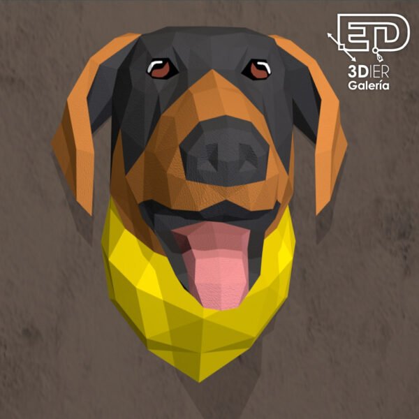 Perro Doberman Papercraft - Plantillas PDF