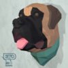 Perro Mastín Napolitano Papercraft - Plantillas PDF