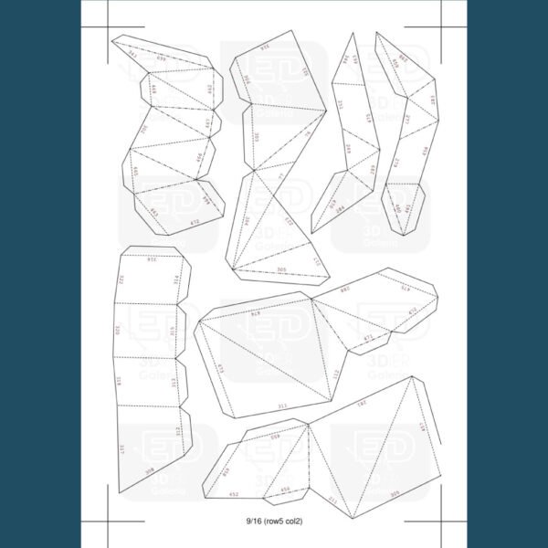 Perro Mastín Napolitano Papercraft - Plantillas PDF