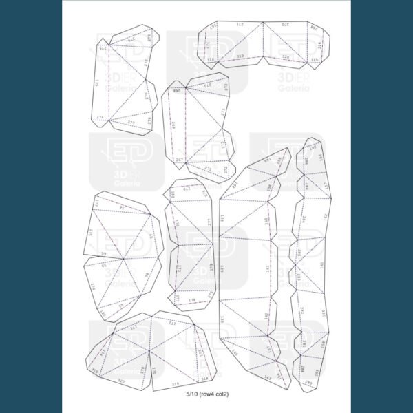 Perro Pug Papercraft - Plantillas PDF