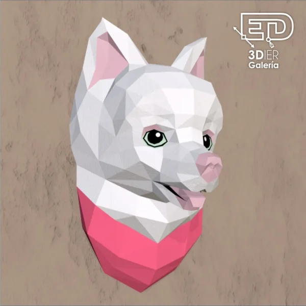 pomeranian-lulu-papercraft-2 Pomeranian Lulú Papercraft - Plantillas PDF