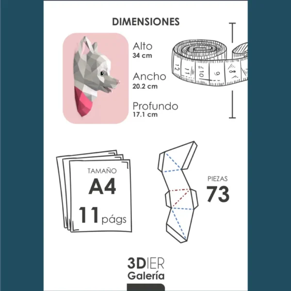 pomeranian-lulu-papercraft-8 Pomeranian Lulú Papercraft - Plantillas PDF