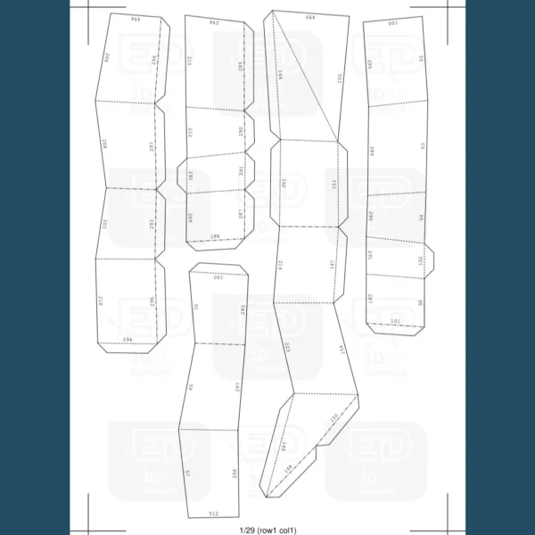 Gustavo Cerati Papercraft - Plantillas PDF