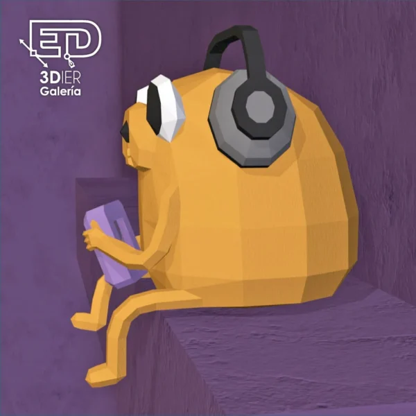 Jake the Dog Papercraft - Plantillas PDF