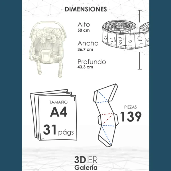 Jake the Dog Papercraft - Plantillas PDF