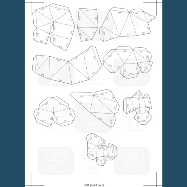 Jake the Dog Papercraft - Plantillas PDF