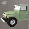 Toyota-Land-Cruiser-FJ40-papercraft-4 Toyota Land Cruiser FJ40 Papercraft - Plantillas PDF