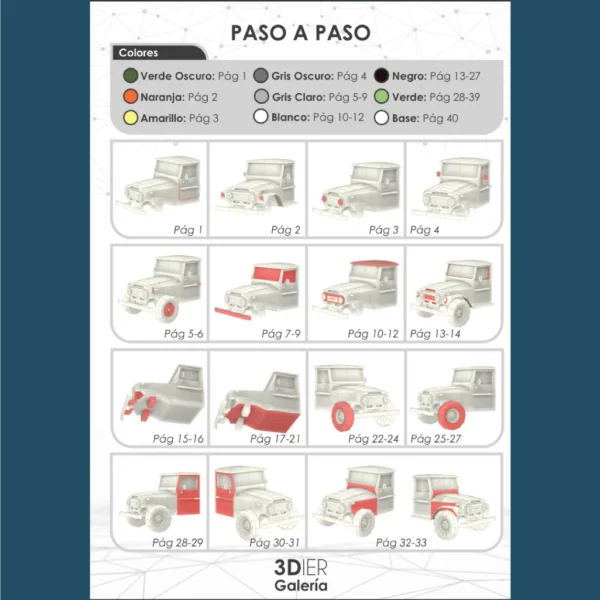 Toyota-Land-Cruiser-FJ40-papercraft-8 Toyota Land Cruiser FJ40 Papercraft - Plantillas PDF
