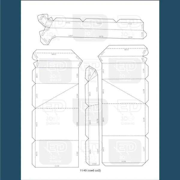 Toyota-Land-Cruiser-FJ40-papercraft-9 Toyota Land Cruiser FJ40 Papercraft - Plantillas PDF
