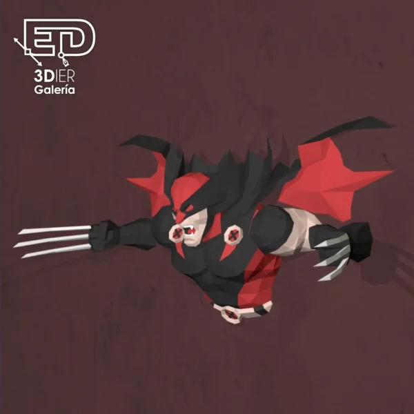 Wolverine-Vamp-papercraft-4 Wolverine Vamp Papercraft - Plantillas PDF