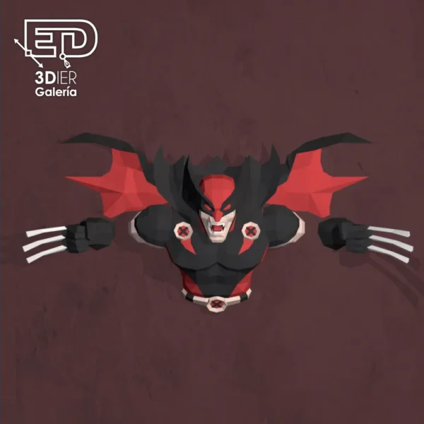 Wolverine-Vamp-papercraft-5 Wolverine Vamp Papercraft - Plantillas PDF