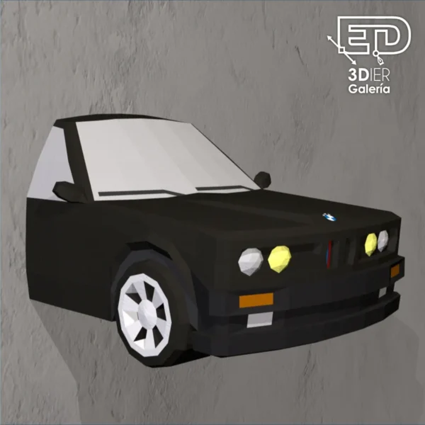 bmw-e30-render-2 BMW E30 Papercraft - Plantillas PDF