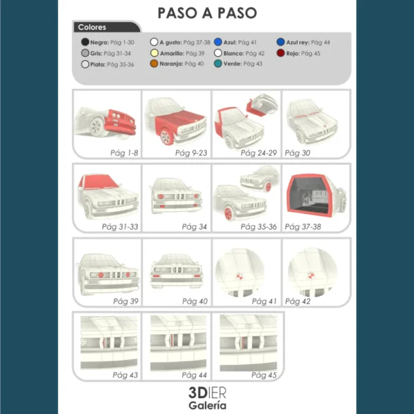 bmw-e30-render-7 BMW E30 Papercraft - Plantillas PDF