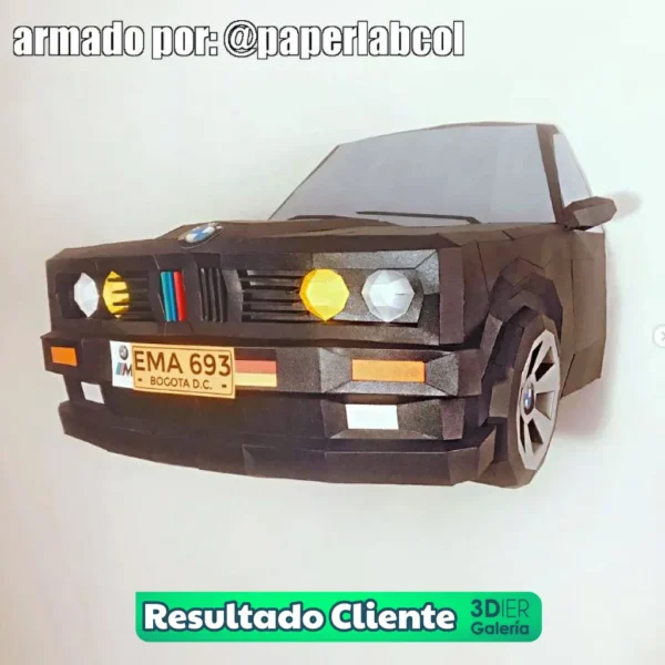 bmw-e30-render-9 BMW E30 Papercraft - Plantillas PDF