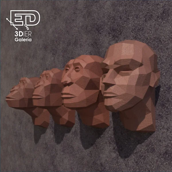 La Evolución Papercraft - Plantillas PDF