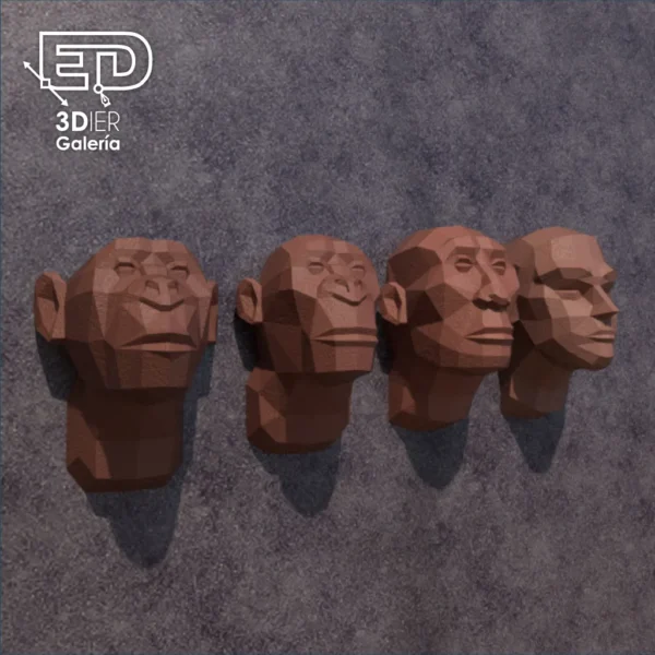 La Evolución Papercraft - Plantillas PDF