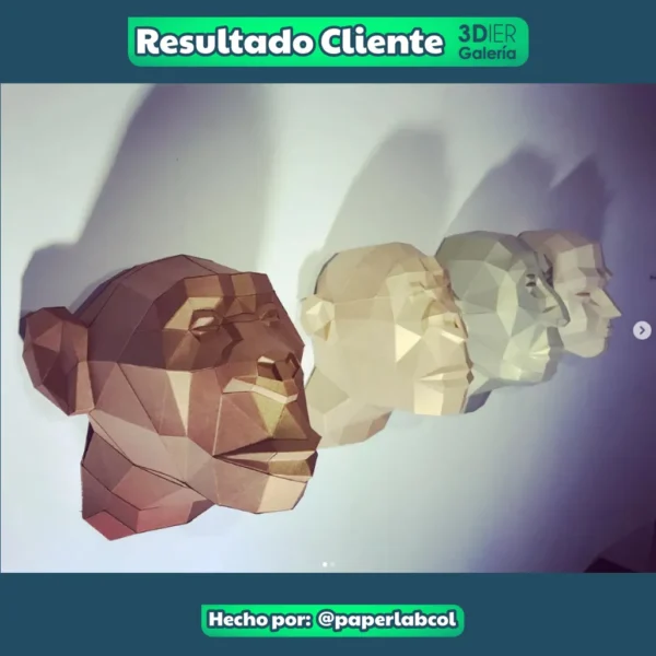 La Evolución Papercraft - Plantillas PDF