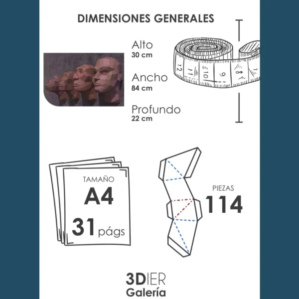 La Evolución Papercraft - Plantillas PDF