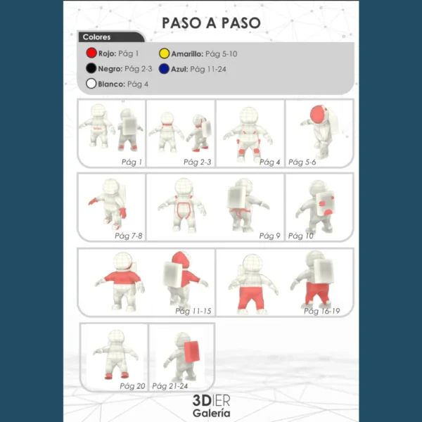 Astronauta Papercraft - Plantillas PDF