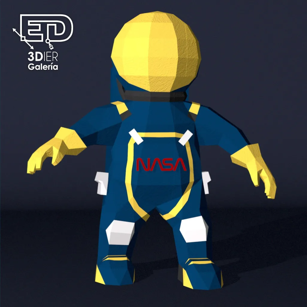 Astronauta Papercraft – Plantillas PDF