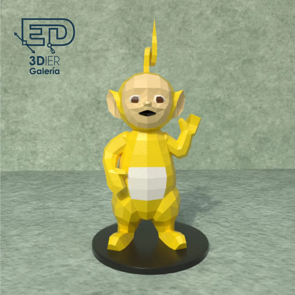 Teletubie Amarillo Papercraft – Plantillas PDF