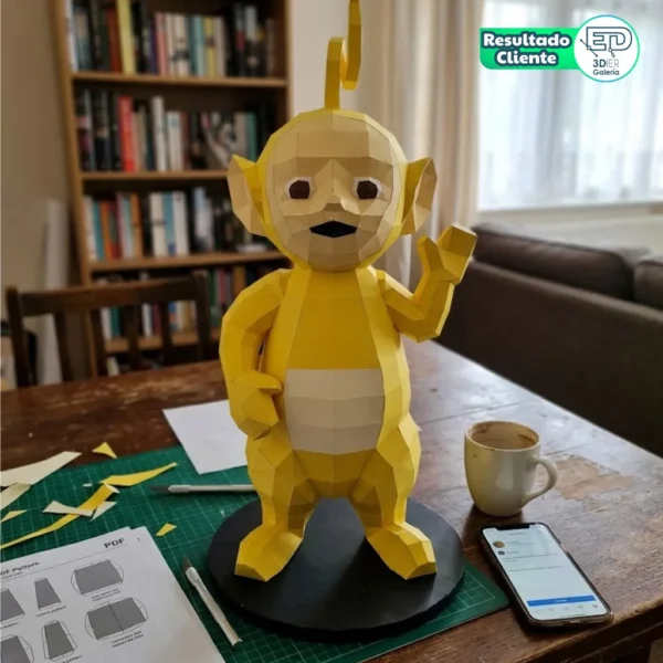 Teletubie Amarillo Papercraft - Plantillas PDF