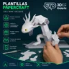 Ajolote Papercraft - Plantillas PDF