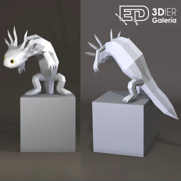 Ajolote Papercraft - Plantillas PDF