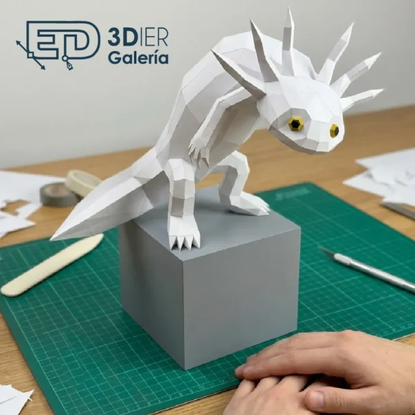Ajolote Papercraft - Plantillas PDF