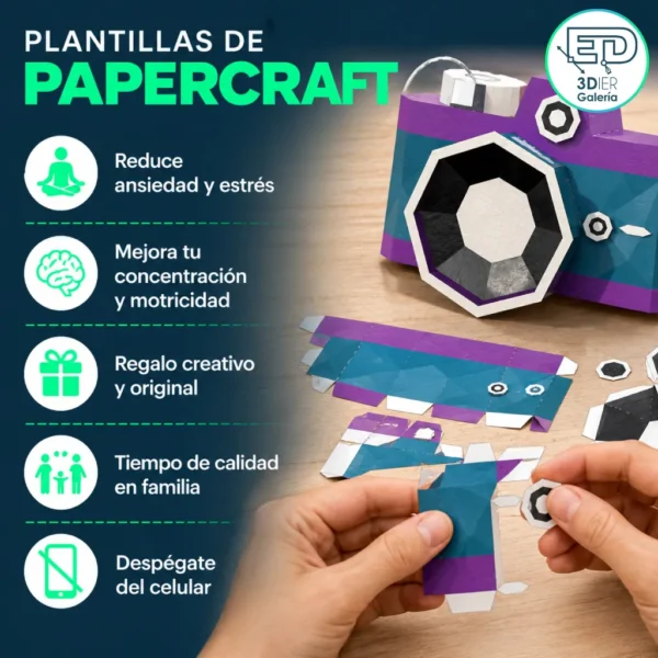 Cámara Papercraft - Plantillas PDF