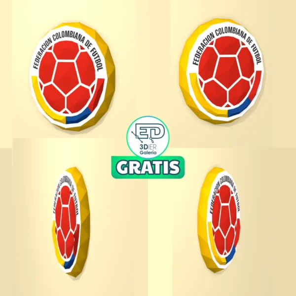 Escudo Selección Colombia Papercraft - Plantillas PDF