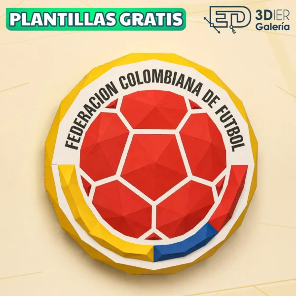 Escudo Selección Colombia Papercraft - Plantillas PDF