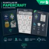 PACK Escudo Selecciones Mundialistas Papercraft - Plantillas PDF