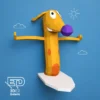Perro Surf Papercraft - Plantillas PDF (Catdog)