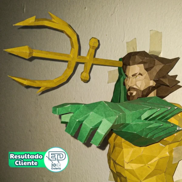 Aquaman 2 Jason Momoa Papercraft - Plantillas PDF