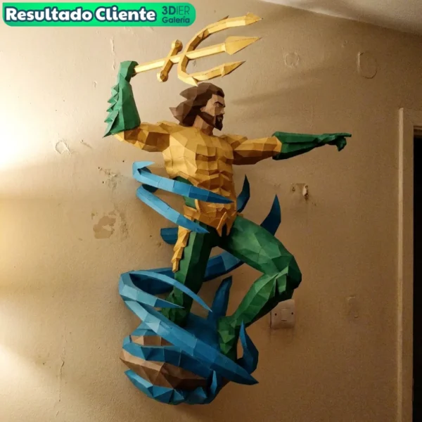 Aquaman 2 Jason Momoa Papercraft - Plantillas PDF
